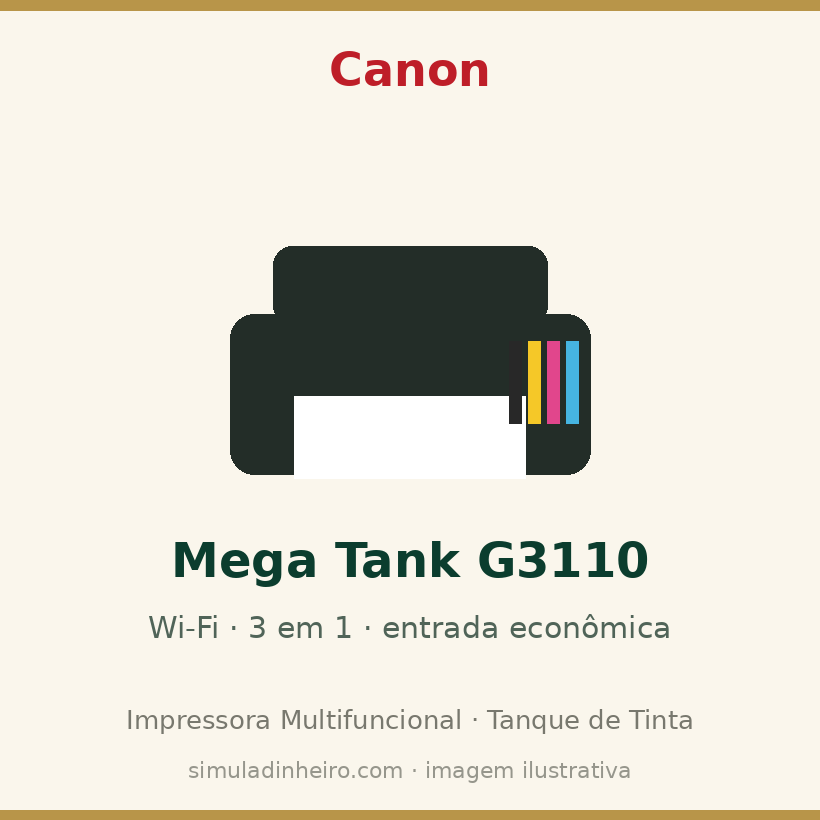 Canon Mega Tank G3110