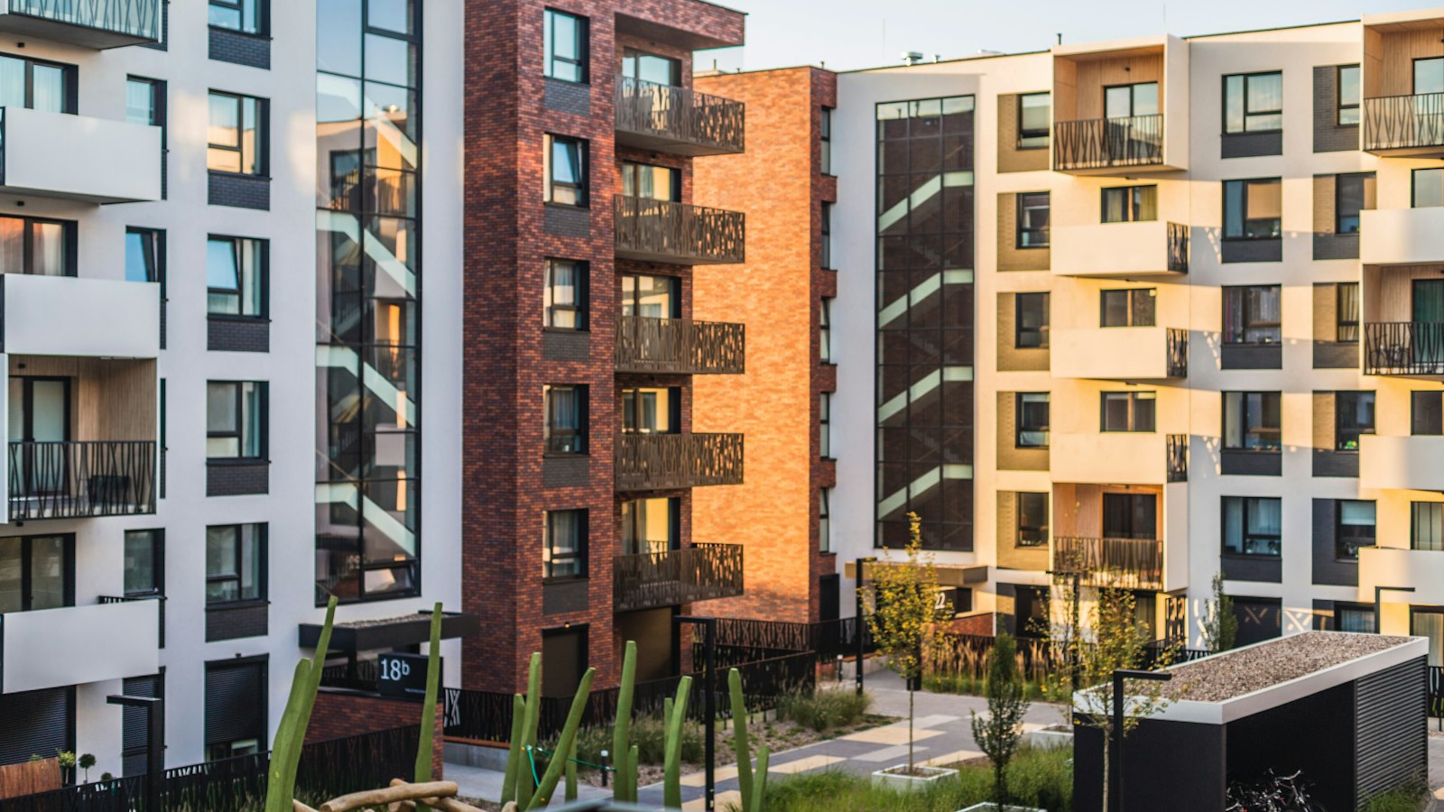 Prédios residenciais de apartamentos